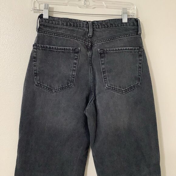 Black Grey Distressed Grunge Punk Concert Party Festival Jeans 28 in Waist - Picture 6 of 8